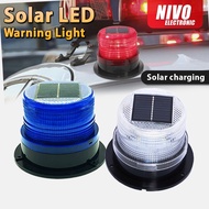Strobe Warning Light Magnetic SOLAR Base LED Warning Lamp Super Bright Solar Safety Flashing Light