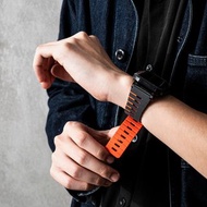 SKINARMA 日本東京 Gemini 雙色矽膠磁吸錶帶