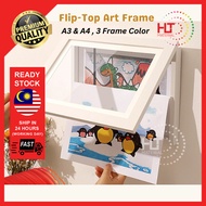 Kids Art Frames A3 A4 Size Crafts Front Opening and Changeable Children Drawing Storage 儿童油画储存盒