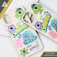 Monster Inc Case iPhone 7 8 X XS XR 11 12 13 14 15 PRO MAX PLUS Fullcover Softcase Casing Cartoon