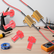 2 Sets 25W 50W Aluminum Power Resistors 5ohm 6ohm 8ohm 10ohm 24ohm 50ohm 100ohm for Auto Turn Signal