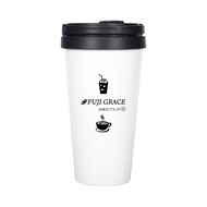 FUJI-GRACE 富士雅麗 304不鏽鋼雙效咖啡杯 288g  白色  500ml  1個