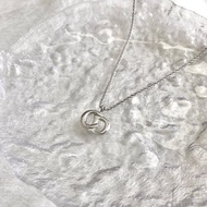 【 日本直送 名牌中古包 】Christian Dior 迪奧 項鍊 銀色 CD Logo vintage 古著 5ssase