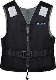Leader International Adult Swimming Aid Solid Vest Ideal for Water Sports, Buoyancy Aid up to 50N (B