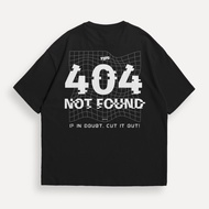 Oversize 404 Not Found T-Shirt Cotton Combed 24s Unisex Adult - OVS-12