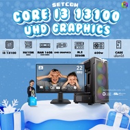 SETCOM+MONITOR / BONMECOM2 คอมประกอบ / CPU i3 13100 / Intel UHD Graphics / Case เลือกแบบได้ครับ
