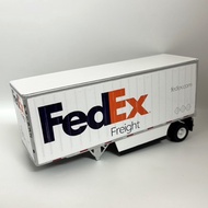 DM 1/50 Alloy Fedex Fedex Sea Transport Logistics Truck Semi-Trailer Container Container Model Out o