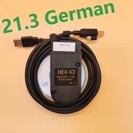 WESHEU VCDS VAG COM 21.3 VAGCOM HEX V2 USB Interface FOR VW AUDI Skoda Seat VAG 21.3 German English 