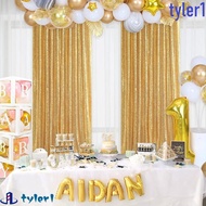 TYLER1 Sequin Backdrop Curtain, Colorful Polyester Sparkly Sequin Backdrop, Party Supplies Funny Dec