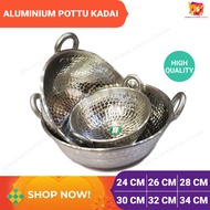 Aluminium Pottu Kadai (24cm - 34cm) | Extra Deep Kadai - AL0007