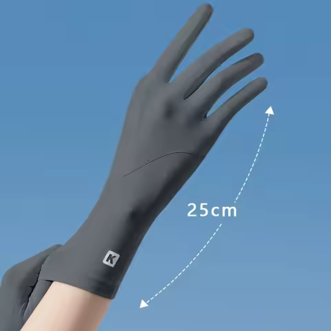 Women Summer Sun Protection Gloves Touchscreen Breathable Non-Slip Driving Gloves Sunscreen Hand Cov