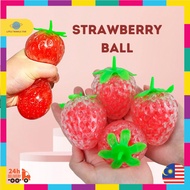Strawberry Stress Ball For Squeeze Ball Anti Stress Toy Fruit Squishy Ball Stress Reliever Stress Ball Toy Fidget