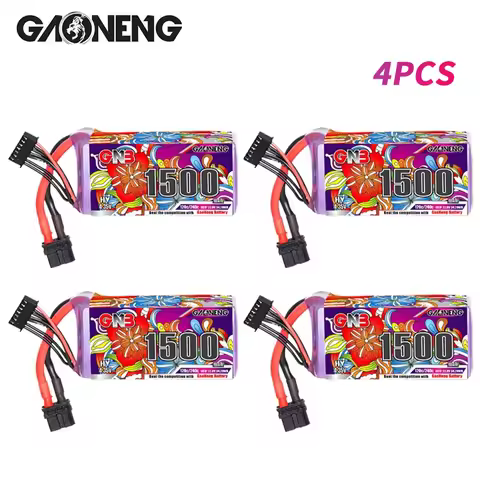 4Pcs GNB 6S 1500mAh 120C/240C Lipo Battery For RC Helicopter Quadcopter FPV Racing Drone Parts 22.8V