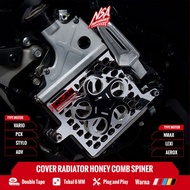 NSA Radiator COVER SPINER HONEYCOMB VARIO PCX NMAX AEROX ADV LEXI STYLO COVER Radiator Spinner Honey