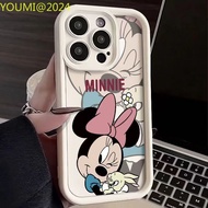 Couple style heavy shadow Mickey Minnie casing suitable for Oppo A17 A38 A16 A15 A92 A18 A52 A12 pho