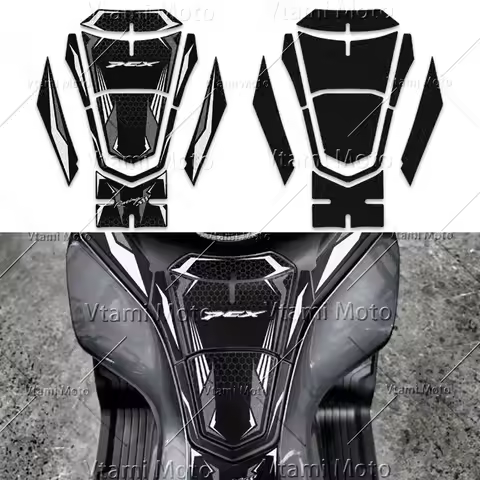 Motorcycle Fuel Tank Pad Sticker Scooter Tank Protection Carbon Fiber Decals For PCX 160 150 125 202