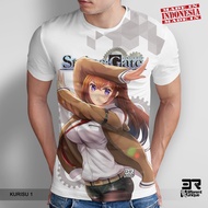 COD / BAYAR DITEMPAT KAOS PRINTING KARTUN ANIME STEINS GATE KURISU MAKISE 1