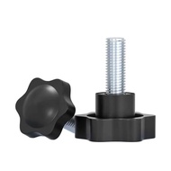 Galvanized Torx Handle Screw 6 Star Hand Screw Rubber Head Bolt 32mm Head M4/M5/M6