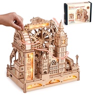 Rokr Marble Travel London Marble Run 3มิติปริศนาไม้ของขวัญแบบโต้ตอบสำหรับเด็กผู้ใหญ่งานฝีมือที่ท้าทา