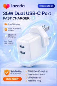 Appl 35W Dual USB-C Power Adapter Fast Charger
