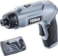 YOIbuy PRO 3.6V Rechargeable Electric Screwdriver, 21 Clutch Gears, 6.8Nm Max Torque, 2 Speed Gear, 