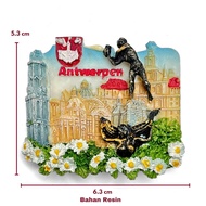 AntwerpenBelgium Refrigerator Magnet Souvenirs, Belgian Country Souvenirs