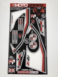 BMW S1000RR HP4 อุปกรณ์ตกแต่งเครื่องยนต์แบบเปลือกสัมผัสกาวด้านหลังรถ กาวตกแต่งเต็มร่างกายแบบกระดูกปล