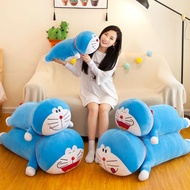 120cm Doraemon soft stuffed toy sleeping long bolster fluffy long pillow with emotions birthday gift