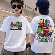 T shirt 100% premium cotton baju marvel heros news budak 2/3 to 12/13 viral 2026
