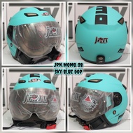 Helm Jpn Momo Kaca Pilot sky blue dop