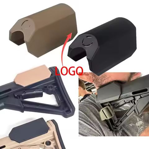 CTR Style Shock-Absorbing Buttpad Riser - Quick Detach Nylon Cheek Rest for AR15/M4 CQB