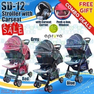 ♗COD Apruva SD-12 Travel System Stroller for Baby with Car Seat