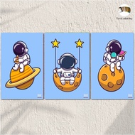 Astronaut space decoration wall decoration planet kid MDFBINTANG