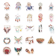 46 PCS Cute Retro Dream Catcher PVC Boxed Stickers  Student DIY Stationery Decoration Stickers Suitable for Photo Albums Diaries CupsMobile Phones Laptops Luggage Scrapbooks