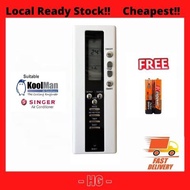 HG - Koolman / SINGER Air Conditioner Remote Control Replacement KK-28E KK28B AC6128K KW-102FAO