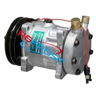 RGFROST Auto Air Condition Compressor Universal 7H15-119X 8PK 24V Steel Refrigeration Compressor for VW Cars Model ACE