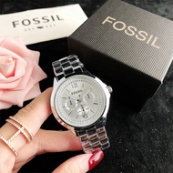 [With Box] FOSSIL Original Quartz watches women Luxury Gold watches for women Luminous fashion Stainless Steel ladies Wristwatch