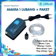 MESIN 1 HOLE AQUARIUM AERATOR PACKAGE AQUARIUM Oxygen Air Pump Machine Oxygen Pump Aquarium Air Pump