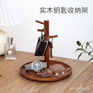 Solid Wood Cosmetics Bracelet Entrance Decoration Hanger Desktop Key Sundries Rack Hanger Jewelry St