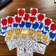 Sticker Smiley Leleh Reflect