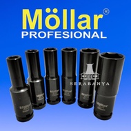 MOLLAR Black Long Socket Wrench L1/2" Handlebar | 8mm 10mm 12mm 14mm 17mm 19mm | 8 10 12 14 17 19 mm