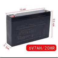 Title: 6V Battery 7.0AH Electric Car, Scooter Bike Rechargeable Battery / 6V Bateri Kereta Mainan Ca