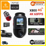 [Authorized SG Dealer] 70mai Omni 4K (X800) | New Release | 360° Rotating Front and Rear 4K Dashcam