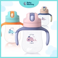ReadyStock Tritan Baby Learning Water Bottle Kids Straw Cup with Strap
