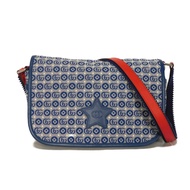 Used GUCCI Star Double G Geometric Messenger Bag GG Interlocking G Unused Children's Blue Shoulder B