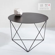 Modern and simple wrought iron coffee table living room paint Nordic creative individuality rounded