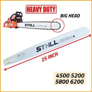 Heavy Duty STHLL 25" Chainsaw Guidebar Papan Chainsaw 4500 5200 5800 6200 China Chainsaw 25" Papan G