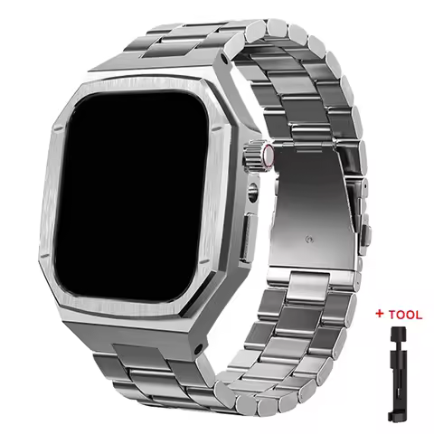 Luxury New Stainless Steel Strap+Case for Apple Watch Apple Watch Series 10 42mm 46 Cover IWatch Ser