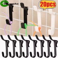 5-20Pcs Plastic Mesh Panel Hangers Hooks - Household Organization - for Jewelry, Key, Clothes Displa