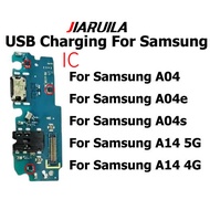 with ic Usb Charge Board For Galaxy A04 A04s A04e A14 4G 5G Charger USB Charging Port Board Dock Plu